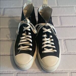 Good Man Brand Black and White High-Top Sneakers